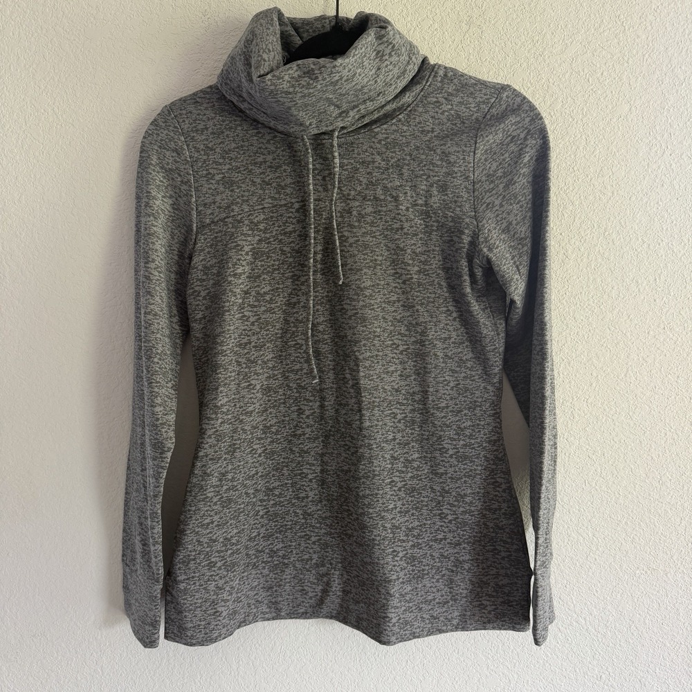 Stoic Cowl Neck Pullover Sweatshirt Women's Sz S  Minimalist Staple Gorpcore